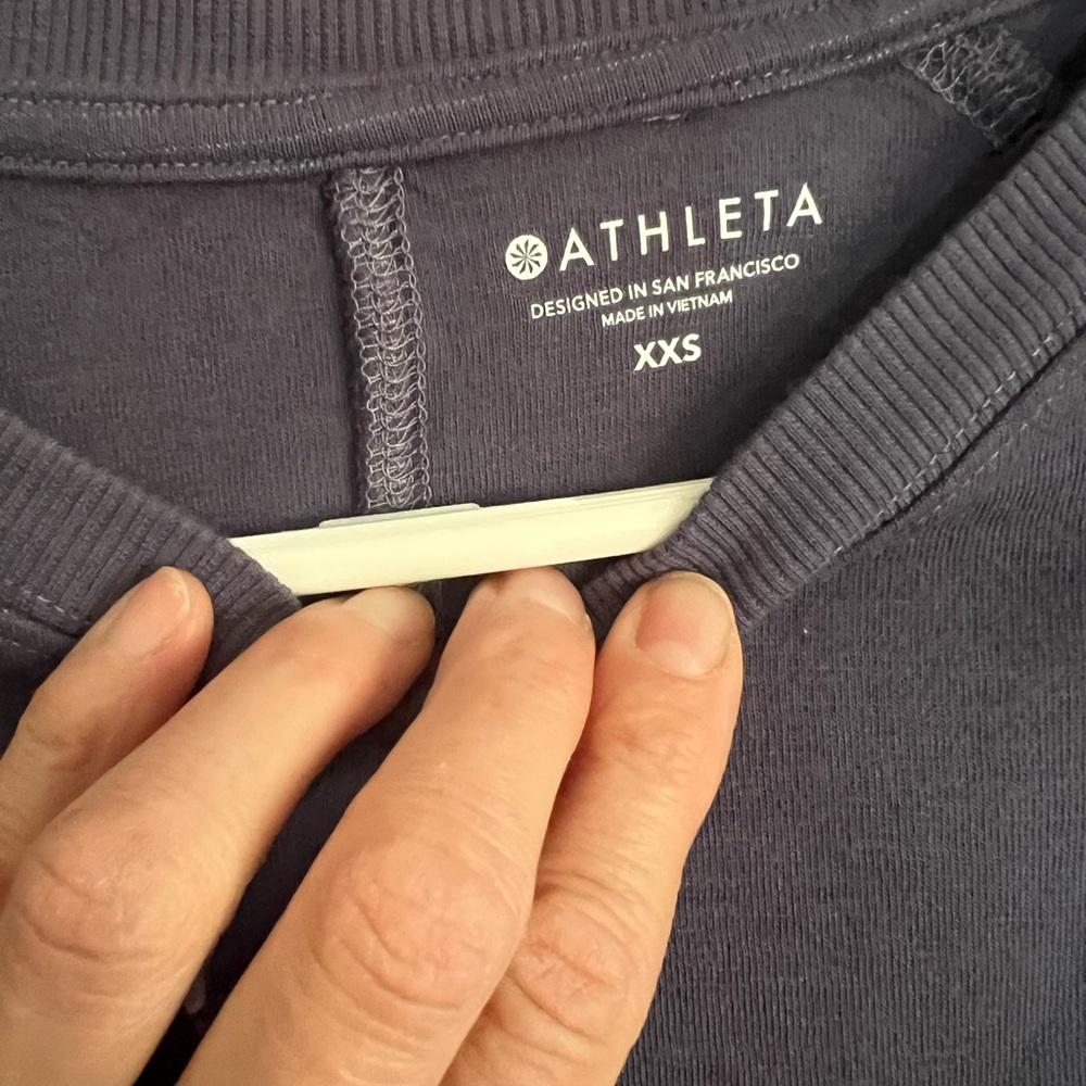 Athleta Sundown Dip Dye sweatshirt size xxs - Picture 4 of 4